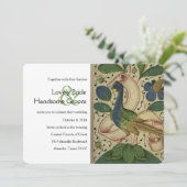 Medieval Pheasant Vintage Weddenschap Kaart (Staand voorkant)