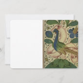 Medieval Pheasant Vintage Weddenschap Kaart (Achterkant)
