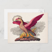  medieval Phoenix Briefkaart (Voorkant / Achterkant)