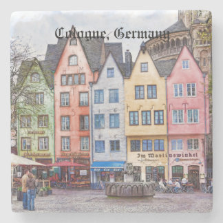Medieval Plaza Keulen Duitsland Stone Onderzetter
