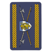 Medieval Poleaxen en Shield Magneet (Verticaal)