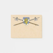 Medieval Poleaxen en Shield Post-it® Notes (Voorkant)