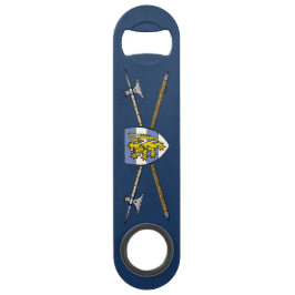 Medieval Poleaxen en Shield Speed Flessenopener