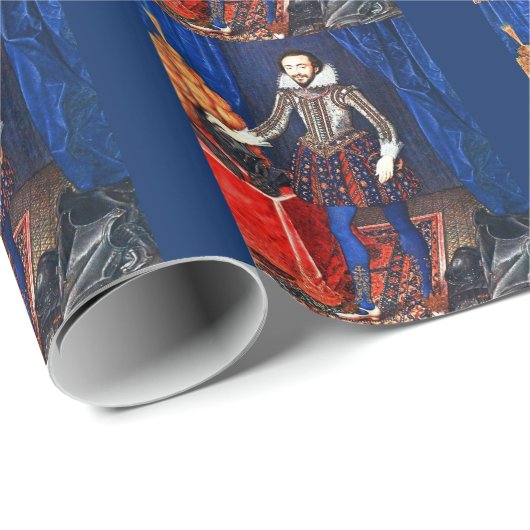 Medieval portretpapier cadeaupapier (Rol Hoek)