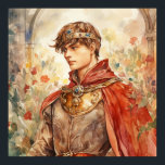Medieval Prince Poster<br><div class="desc">A Watercolour portrait of a Medieval prince</div>