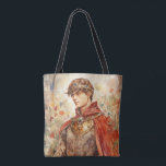Medieval Prince Tote Bag<br><div class="desc">A Watercolour portrait of a Medieval prince</div>