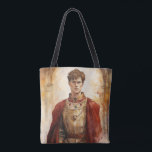 Medieval Prince Tote Bag<br><div class="desc">A Watercolour portrait of a Medieval prince</div>
