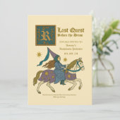 Medieval Princess “Last Quest Bachelorette Kaart (Staand voorkant)