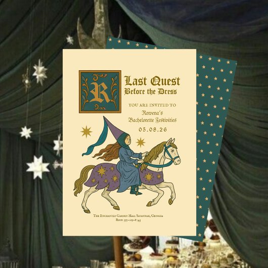 Medieval Princess “Last Quest Bachelorette Kaart