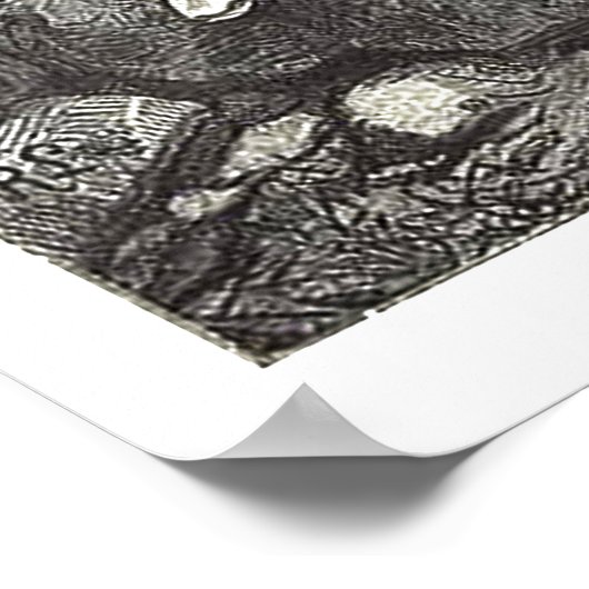 Medieval Queen en Hare Pet Dragon Poster (Hoek)