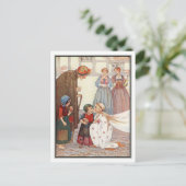 Medieval Queen Giving Bread van Millicent Sowerby Briefkaart (Staand voorkant)