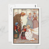 Medieval Queen Giving Bread van Millicent Sowerby Briefkaart (Voorkant / Achterkant)