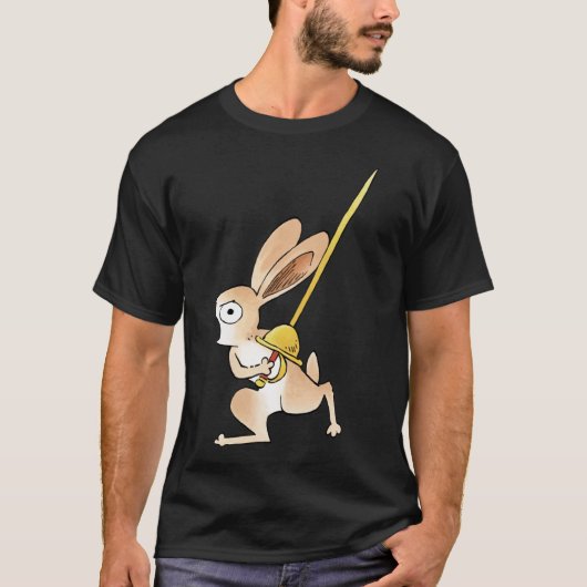 Medieval Rabbit & Rapier Classic T-Shirt (Voorkant)