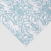 Medieval Rabbit Art Nouveau Botanical pattern Tissuepapier (Detail)