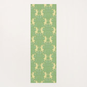 Medieval rabbit in art nouveau pattern yogamat (Achterkant)