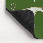 Medieval Rabbit Riding Dog and Holding Snagel Muismat (Hoek)