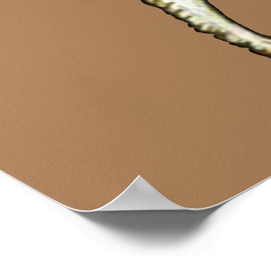 Medieval Rabbit Riding Dog and Holding Snagel Poster (Hoek)