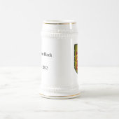 Medieval Red Lion Faux Metal Shield Bierpul (Center)