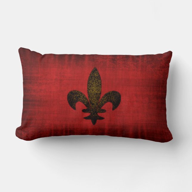 Medieval Red Velvet Cushion Kussen (Voorkant)