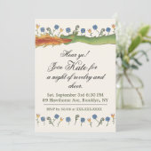 Medieval Ren Faire dragon Invitation Kaart (Staand voorkant)