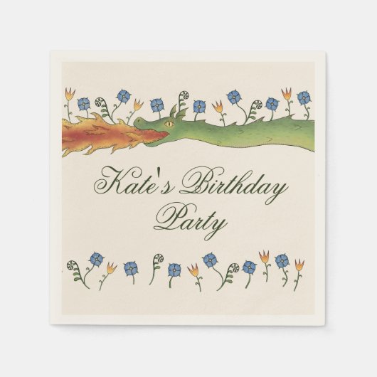 Medieval Ren Faire dragon Servet (Voorkant)