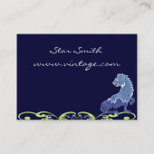 Medieval Renaissance  Blauwe Lion Visitekaartje (Achterkant)