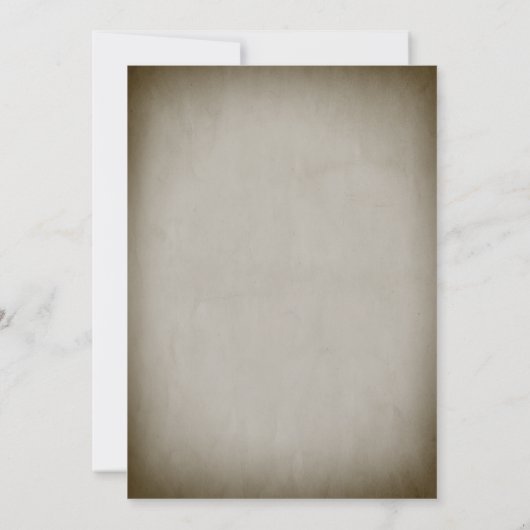 Medieval Renaissance Dark Parchment Wedding Kaart (Achterkant)