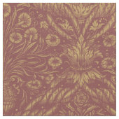 Medieval Renaissance Era Flower Vase Pattern Stof (Close Up)
