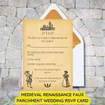 Medieval Renaissance Faux Parchment Wedding