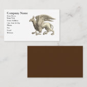 Medieval Renaissance Griffin Visitekaartje (Voorkant / Achterkant)