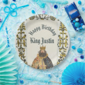 Medieval Renaissance King Birthday Papieren Bordje (Feest)
