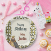 Medieval Renaissance King Birthday  Papieren Bordje (Feest)