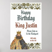 Medieval Renaissance King Birthday  Poster (Voorkant)