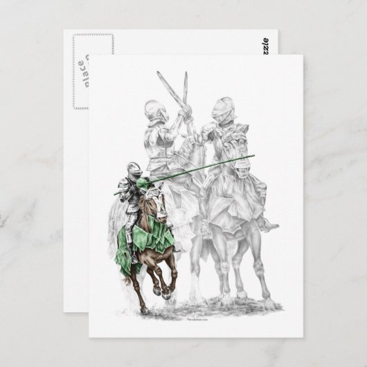 Medieval Renaissance Knachten Briefkaart (Voorkant / Achterkant)