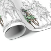 Medieval Renaissance Knachten Cadeaupapier (Rol Hoek)