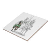 Medieval Renaissance Knachten Tegeltje (Zijkant)