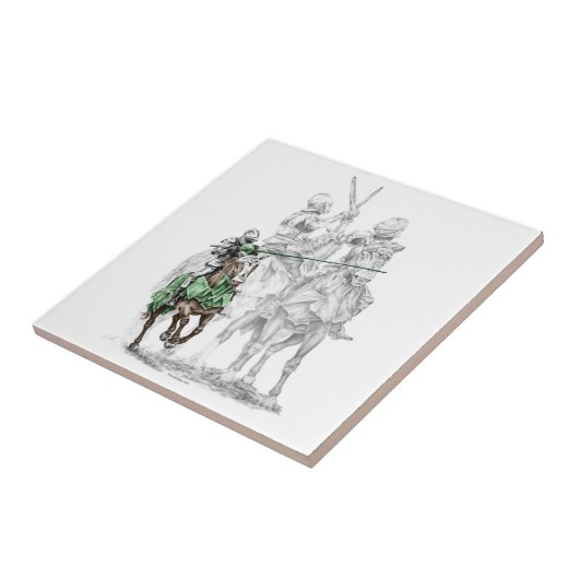 Medieval Renaissance Knachten Tegeltje (Zijkant)