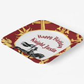 Medieval Renaissance Knight Birthday Papieren Bordje (Gebogen)