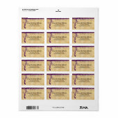 Medieval Renaissance Plum Large Shipping Labels (Full Sheet)