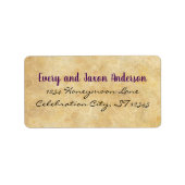 Medieval Renaissance Return Address Etiket (Voorkant)