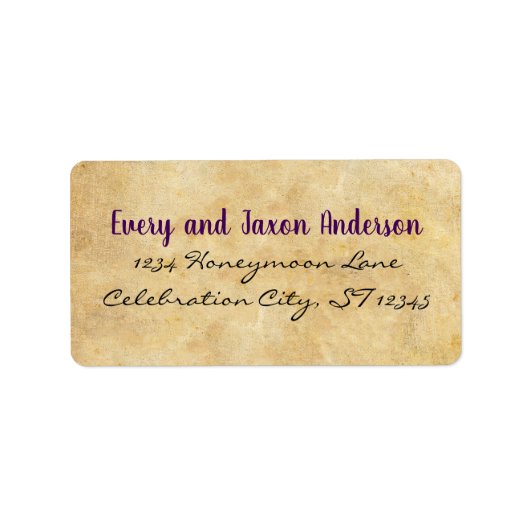 Medieval Renaissance Return Address Etiket (Voorkant)