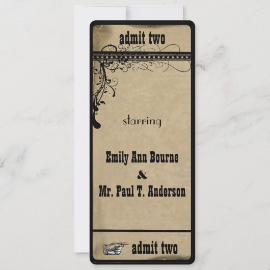 Medieval Renaissance Wedding Kaart (Achterkant)