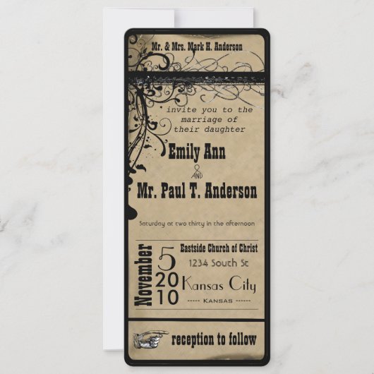 Medieval Renaissance Wedding Kaart (Voorkant)