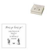 Medieval Renaissance Wedding Rubberstempel (Gestempeld)