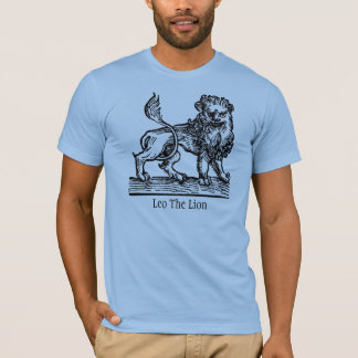Medieval Renaissance Zodiac Symbol Leo The Lion T-shirt