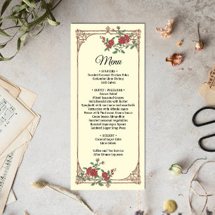 Medieval-Romantic met Wooden Lijst Weddenschap Menu