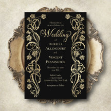 Medieval Royal Rozen Sword Wedding Invitation