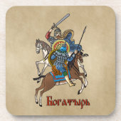 Medieval Russian Bogatyr Bier Onderzetter (Voorkant)