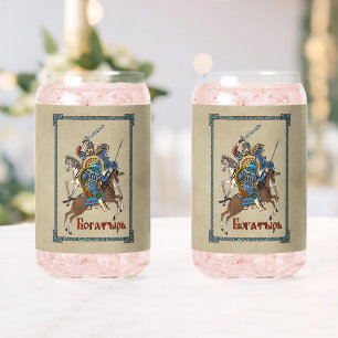 Medieval Russian Bogatyr Blikvorm Glas