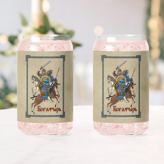 Medieval Russian Bogatyr Blikvorm Glas (Insitu (Huwelijk))